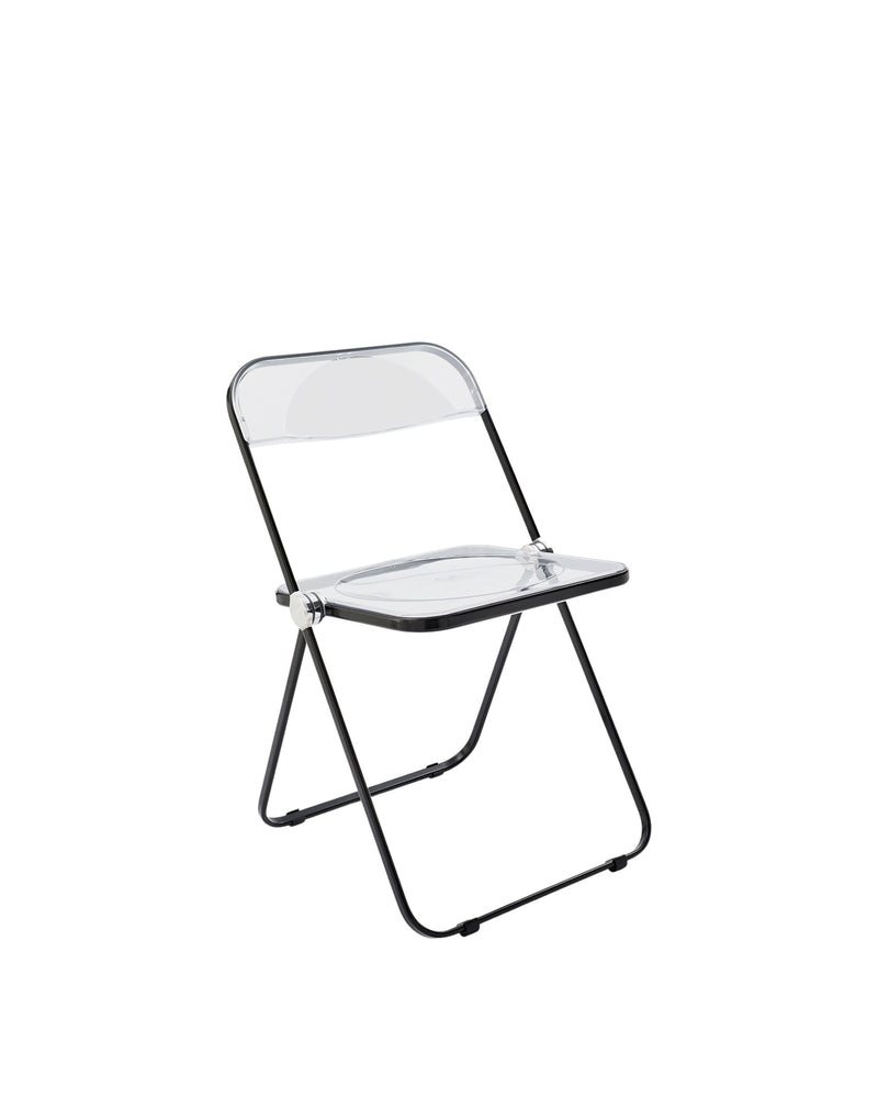 Anonima Castelli - Plia Klappstuhl | transparent / Stahl schwarz