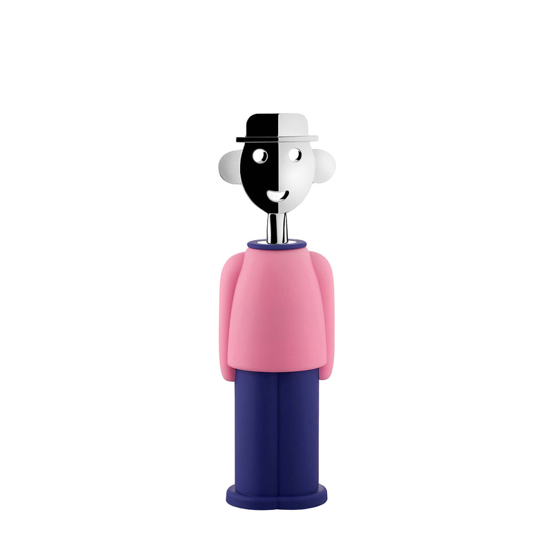 Alessi - Korkenzieher Alessandro M | Alessandro M. / rosa/blau