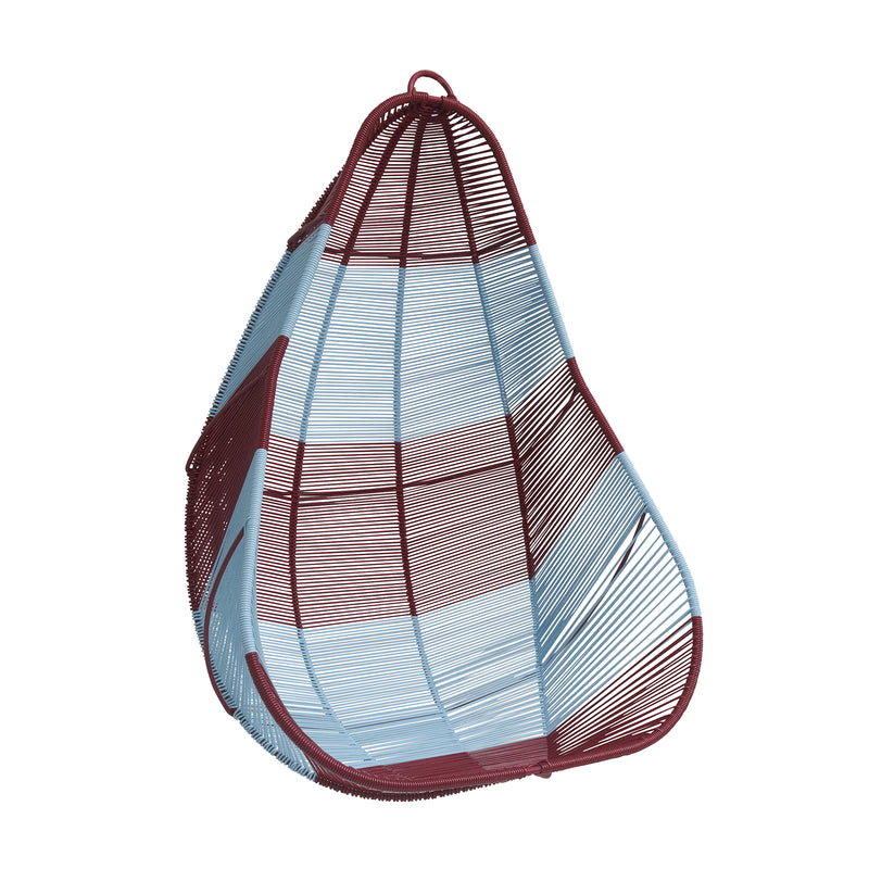 Acapulco Design - Colgante Hanging Chair | hellblau / burgunderrot