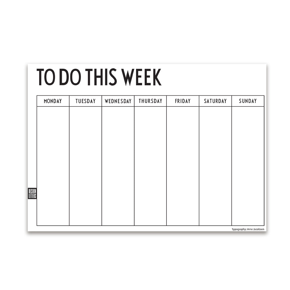 Design Letters - Wochenplaner A4 |