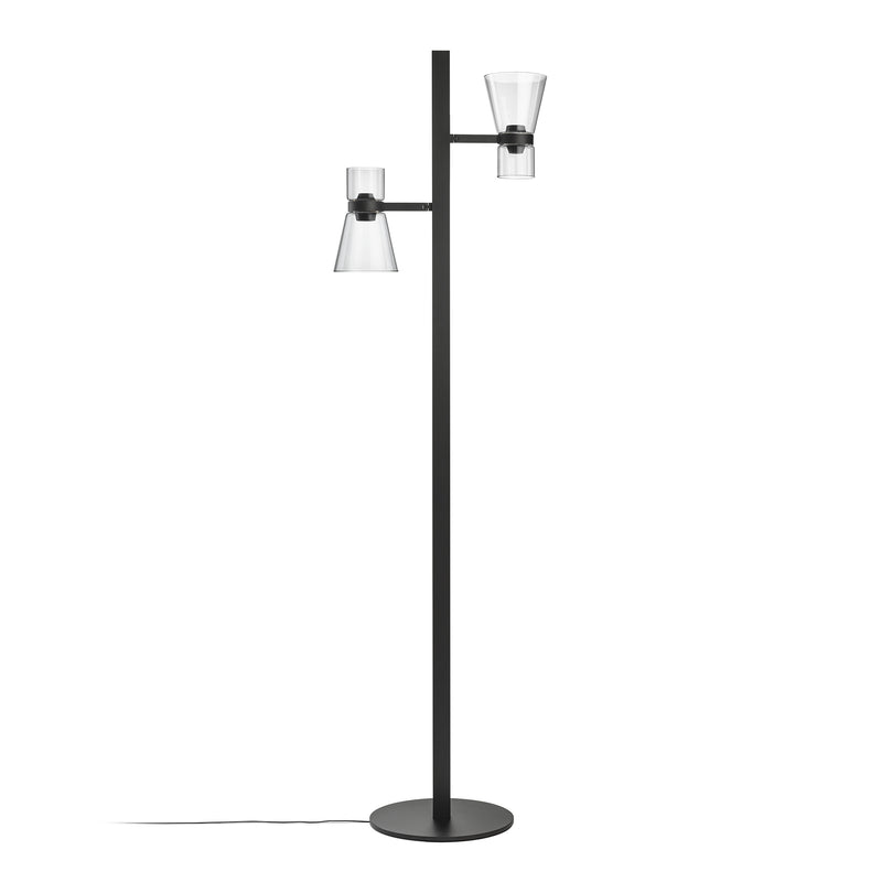 Flos - Nocturne Stehlampe | F2 Kegel / schwarz