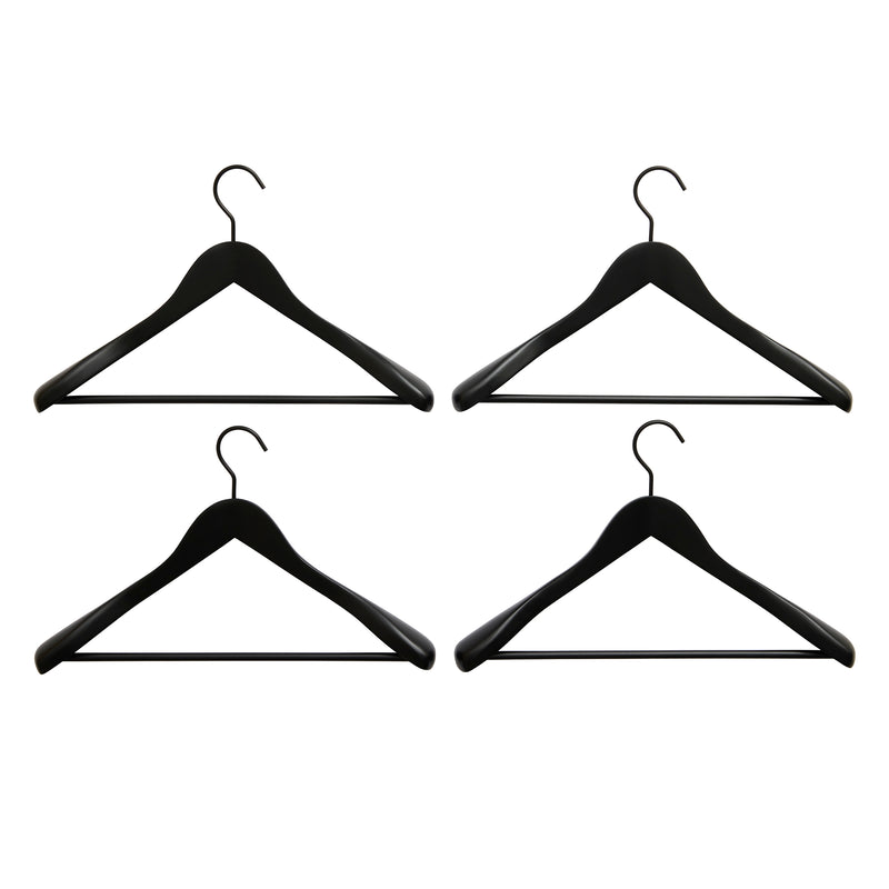 HAY - Smooth Coat Kleiderbügel mit Steg (4er-Set) | mit Steg / Wide