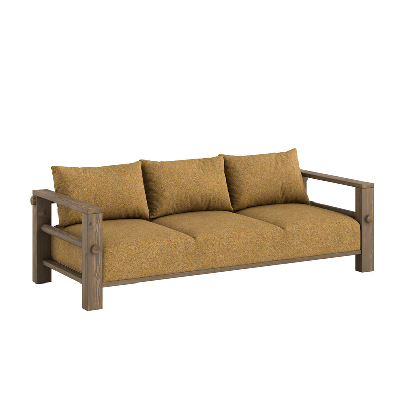 Karup - Bare Schlafsofa | golden ochre (643) / Kiefer carob braun