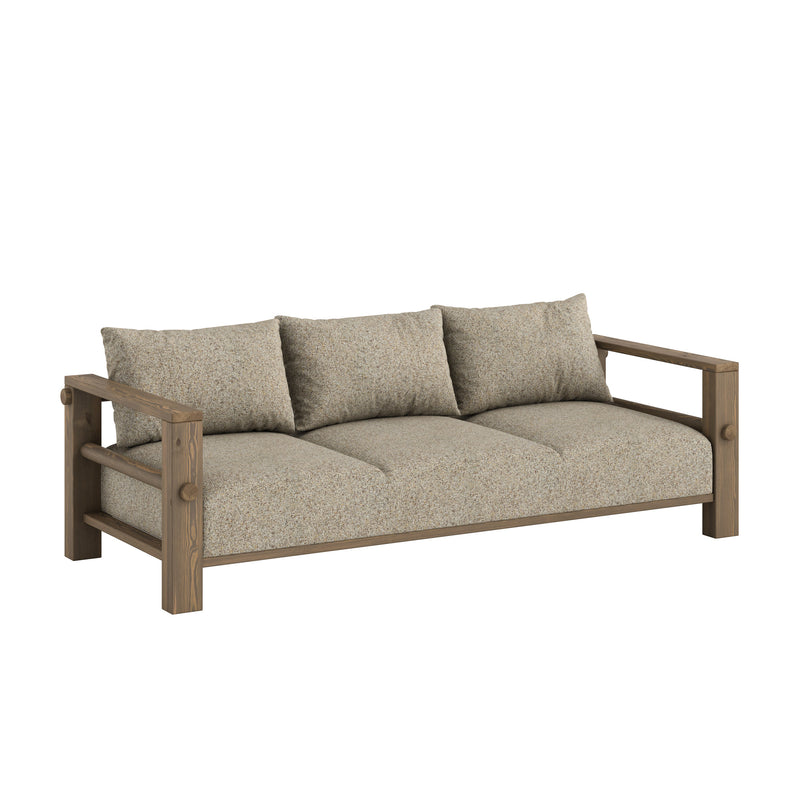 Karup - Bare Schlafsofa | warm sand (641) / Kiefer carob braun