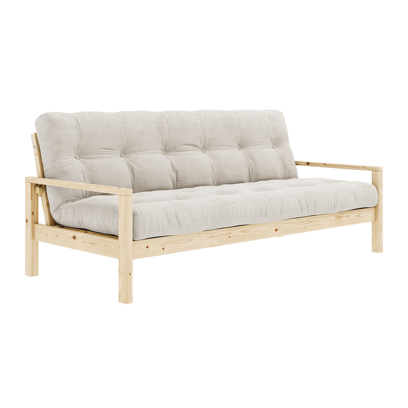 Karup - Knob Schlafsofa | 510 Ivory / 101 clear lacquered