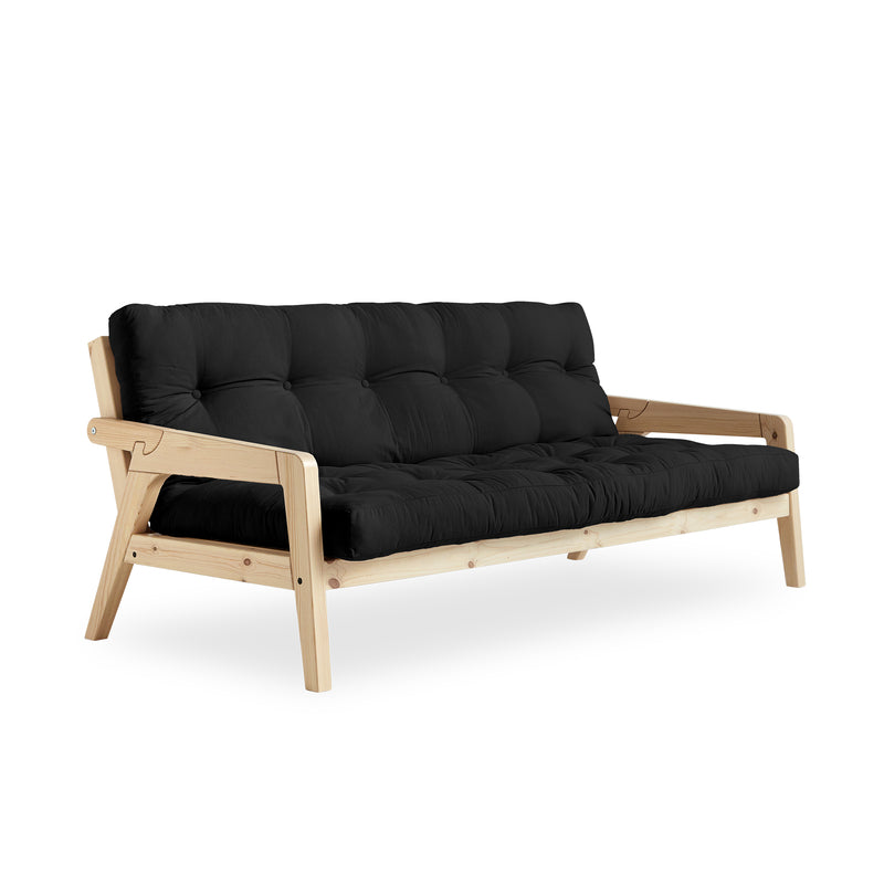 Karup - Grab Sofa | 734 Dark Grey / Kiefer natur