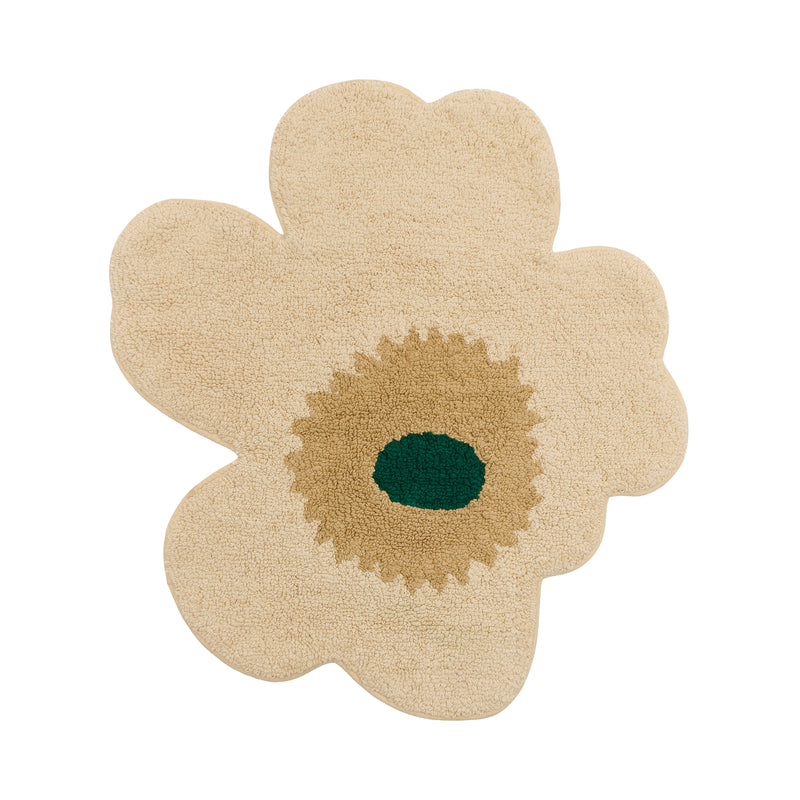 Marimekko - Unikko Badematte | 73 x 74 cm / hay / sand / emerald