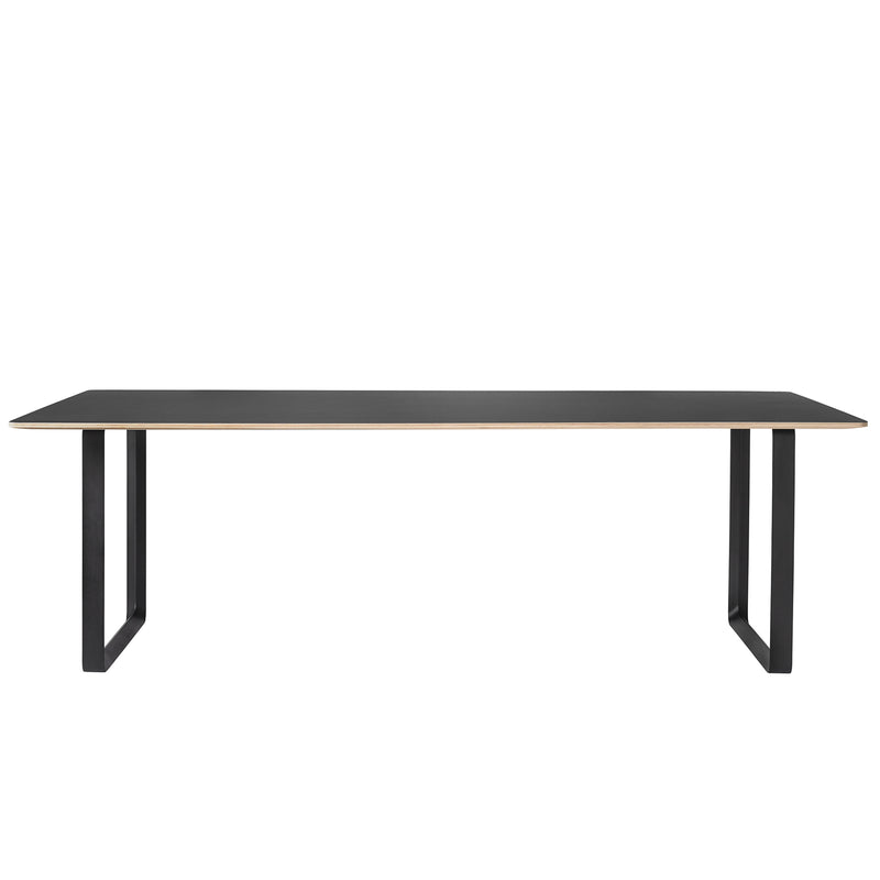 Muuto - 70/70 Esstisch 225 x 90 cm | 225 x 90 cm / schwarz (Linoleum)