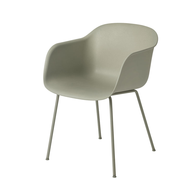 Muuto - Fiber Chair Tube Base | dusty green / dusty green