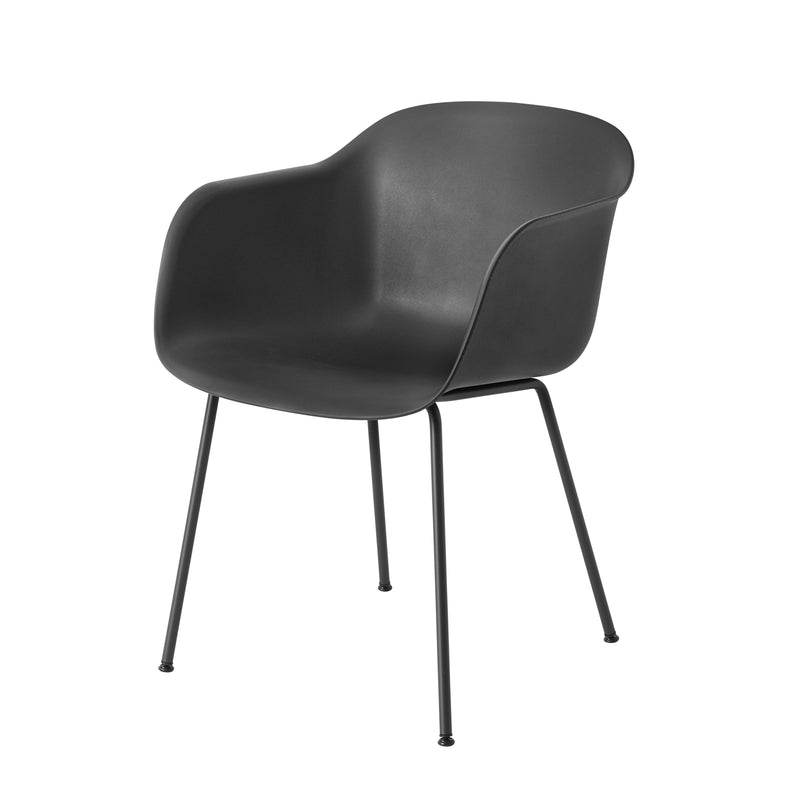 Muuto - Fiber Chair Tube Base | schwarz / schwarz