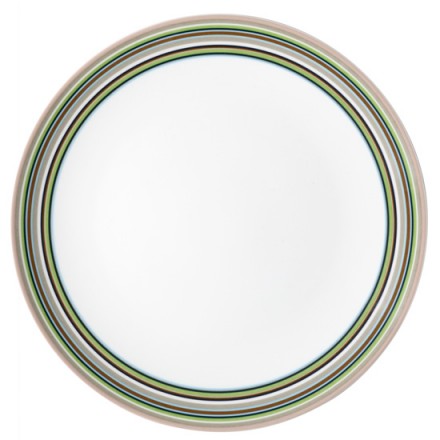 Iittala - Origo Teller gestreift | Ø 26 cm / beige