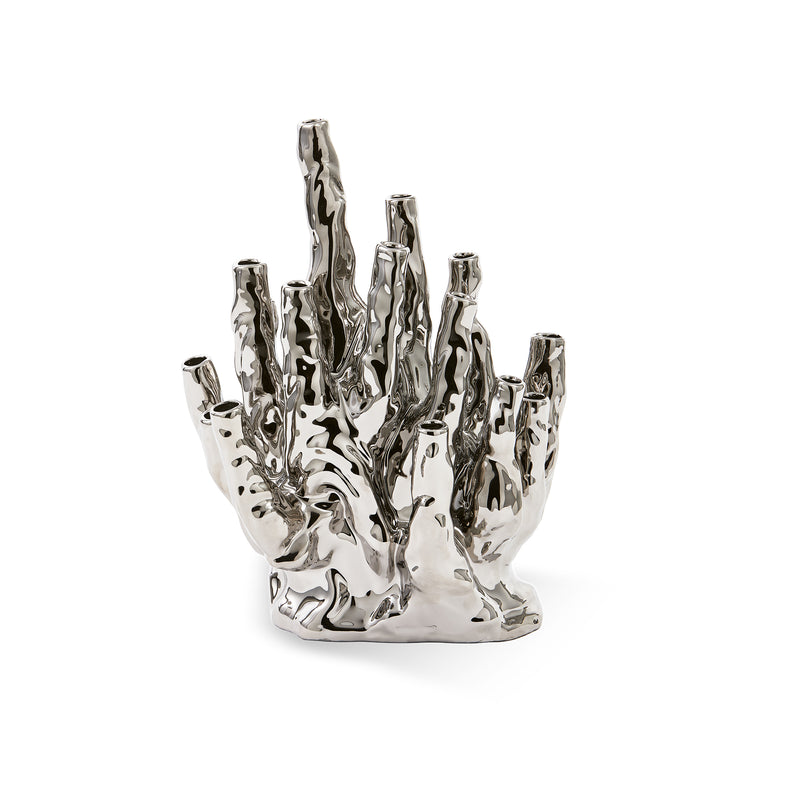 POLSPOTTEN - Coral Tulips Vase | 20 Tulips / silber