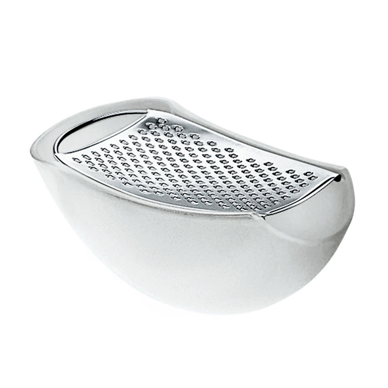 Alessi - Parmenide Käsereibe und Dose | eisgrau