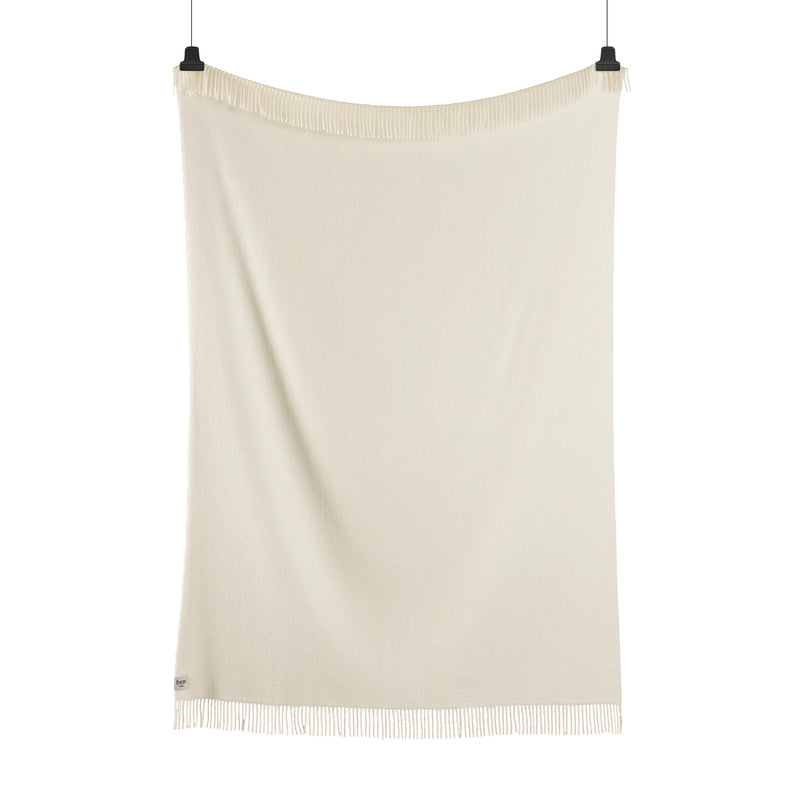 Røros Tweed - Kattefot Wolldecke | creme