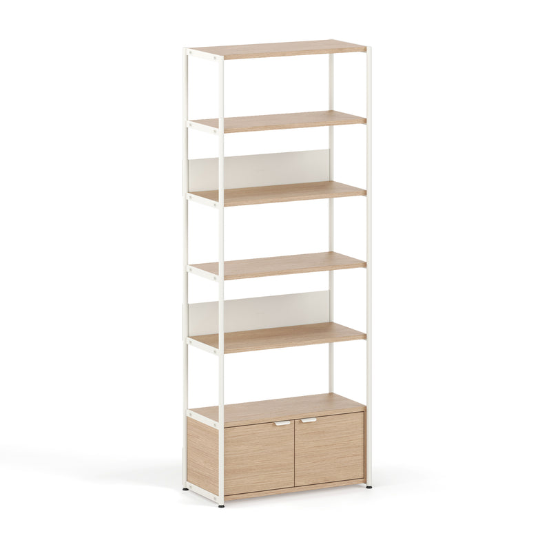 TipToe - Unit Regalsystem | inkl. 1 Türe / H 215 x 84 cm / cream white