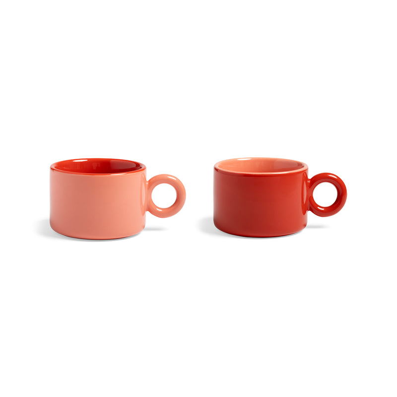 &klevering - Chiquito Tasse (2er-Set) | red