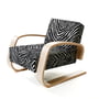 Artek - Armchair 400 - Tank Chair, zebra cover