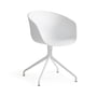 Hay About a Chair - four-leg frame with armrests, white