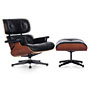 Vitra Lounge Chair + Ottoman - Cherry Tree