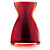 Florentine Vase - 20 cm, rot
