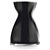 Florentine Vase - 20 cm, schwarz