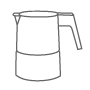 Kaffee, Espresso Lineart