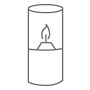 Öl-Lampen, Windlichter Lineart