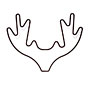 Thorsten van Elten - Antlers Wandgarderobe, schwarz