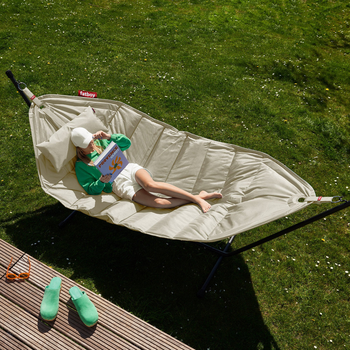 Fatboy - Headdemock Deluxe hammock with frame, pillow and cover | cream