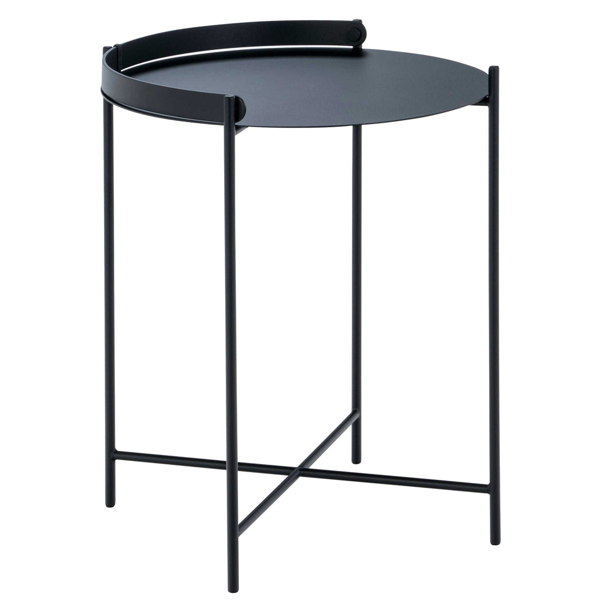 HOUE - EDGE Beistelltisch | Ø 46 cm / schwarz