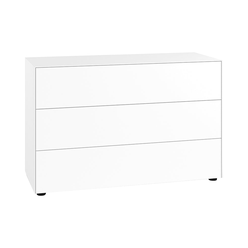 Piure - Nex Pur Box Sideboard | mit Schubkästen / 120 x 75 x 48 cm / weiß RAL 9016