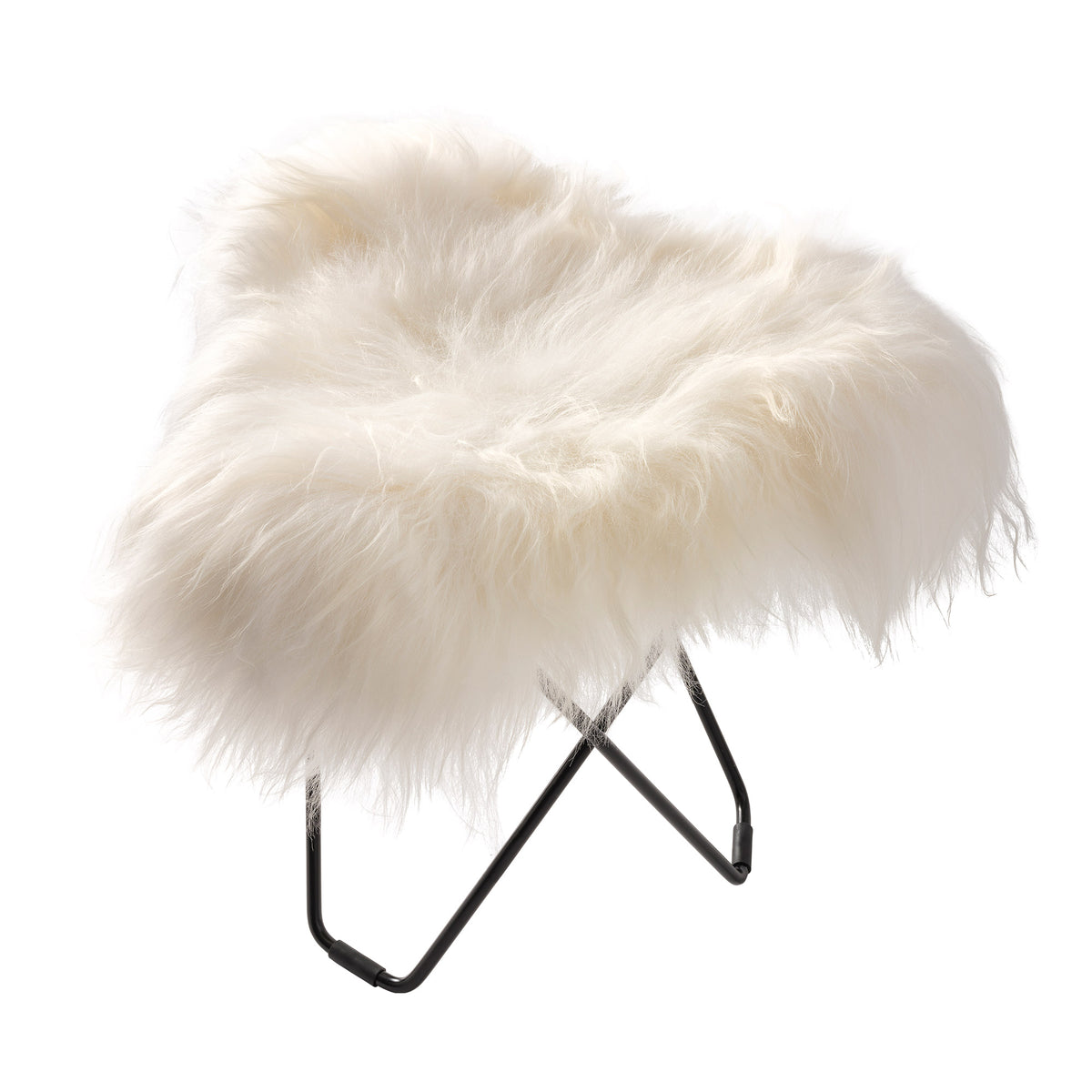 cuero - Iceland Flying Goose Hocker | Schaffell wild
