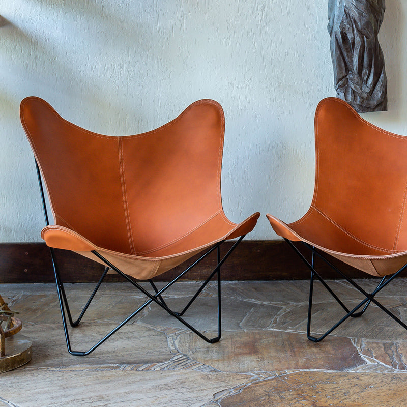 cuero - Pampa Mariposa Butterfly Chair