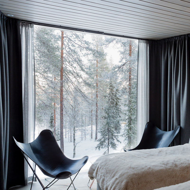cuero - Pampa Mariposa Butterfly Chair | schwarz/schwarz