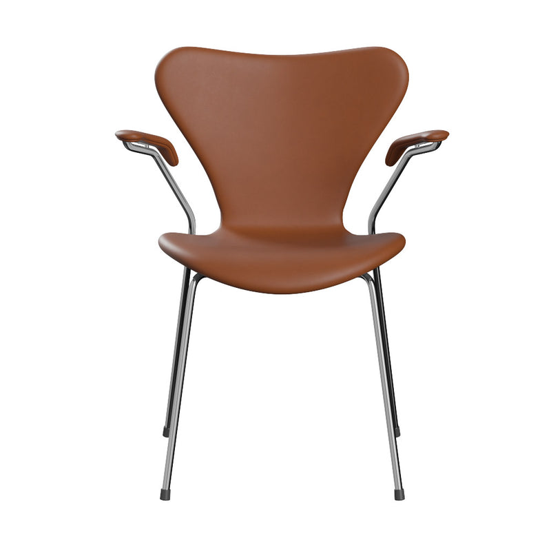 Fritz Hansen - Serie 7 Armlehnstuhl, Vollpolster Leder | walnut