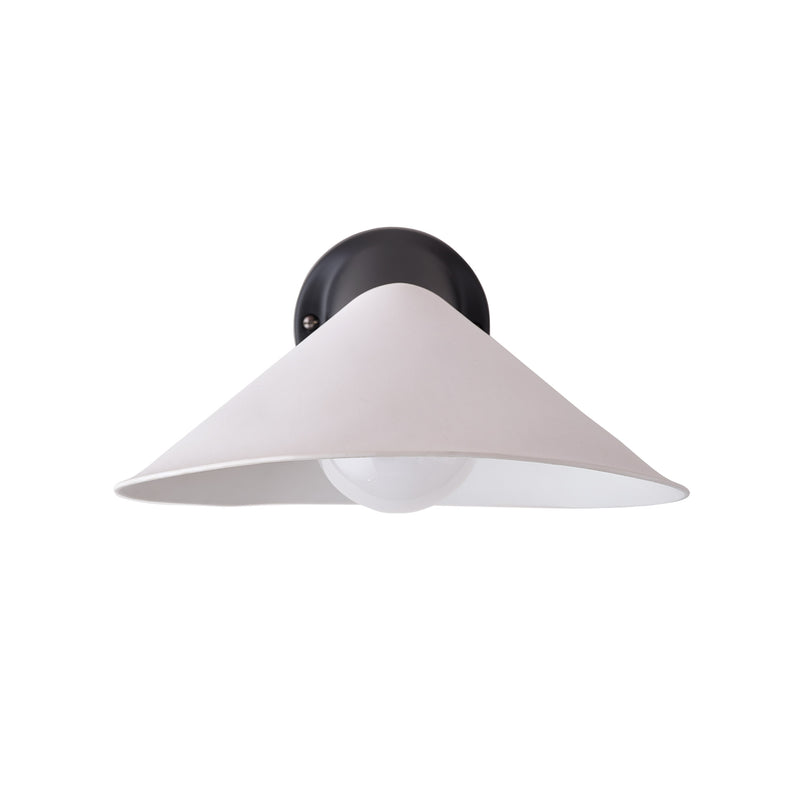 DCWéditions - Plume Porcelain Wandleuchte | mit Schalter, mit Kabel