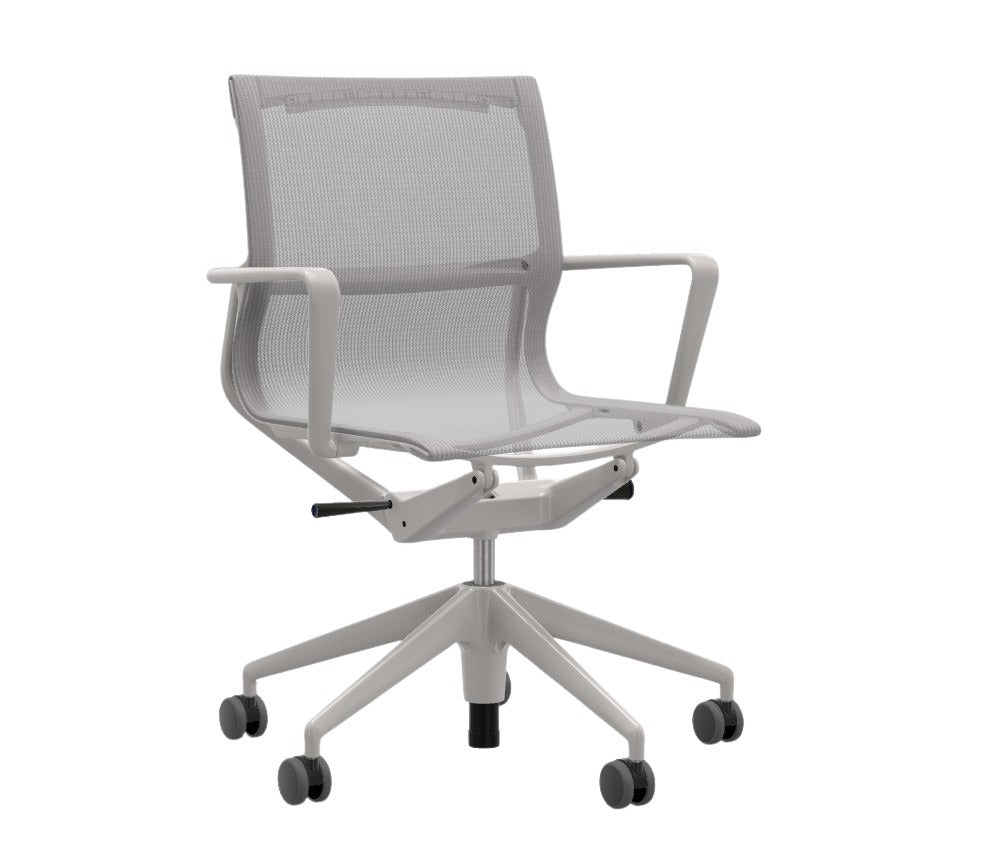 Vitra - Physix Bürodrehstuhl | TrioKnit 07 silbergrau / Kunststoff soft grey / soft grey