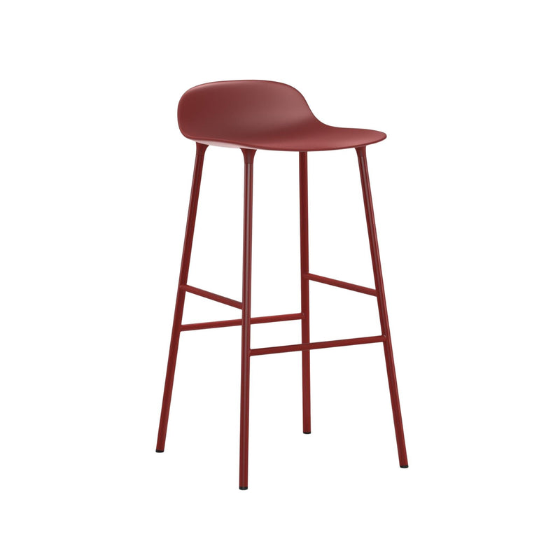 Normann Copenhagen - Form Barhocker 75 (Stahl) | rot