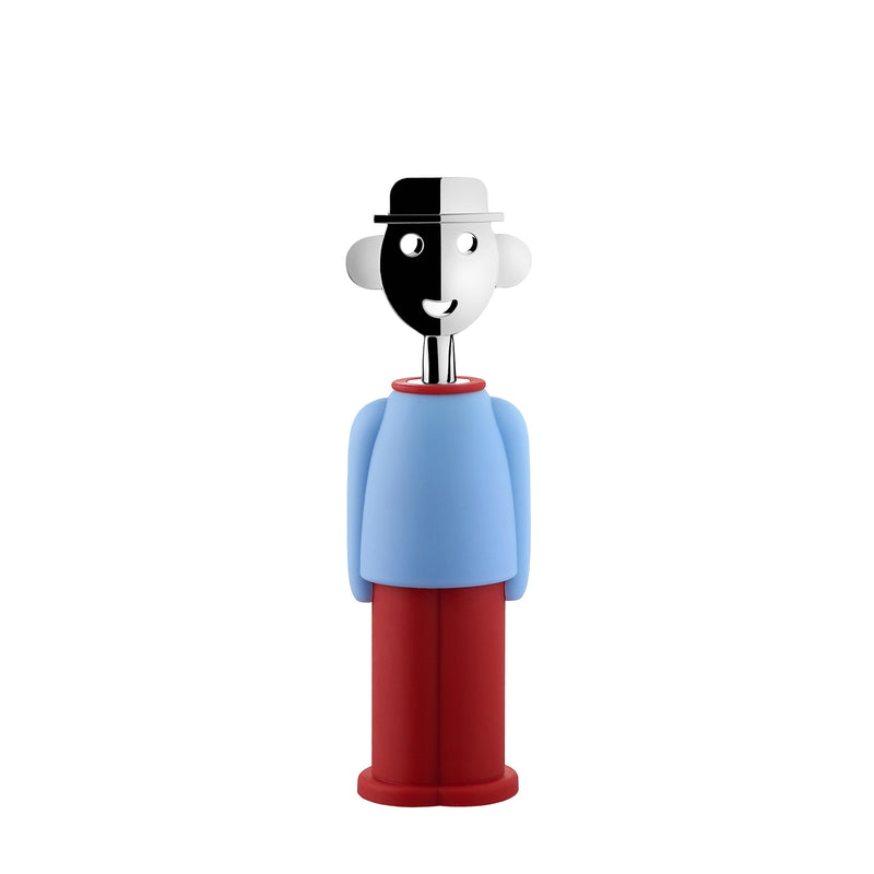 Alessi - Korkenzieher Alessandro M | Alessandro M. / hellblau/rot