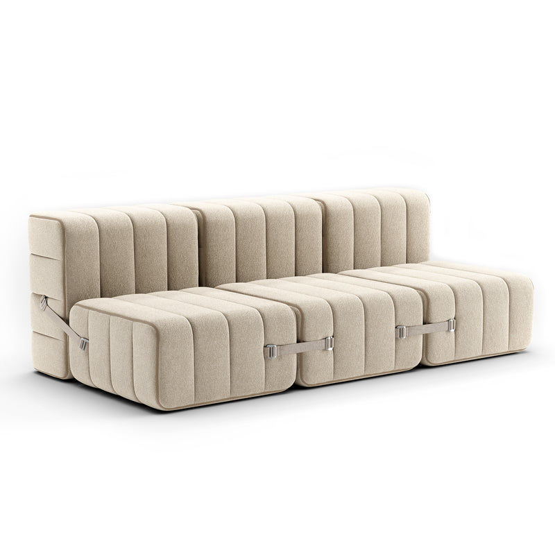 Ambivalenz - Curt Sofa | grau / beige (Jet - 9110) / Set 6