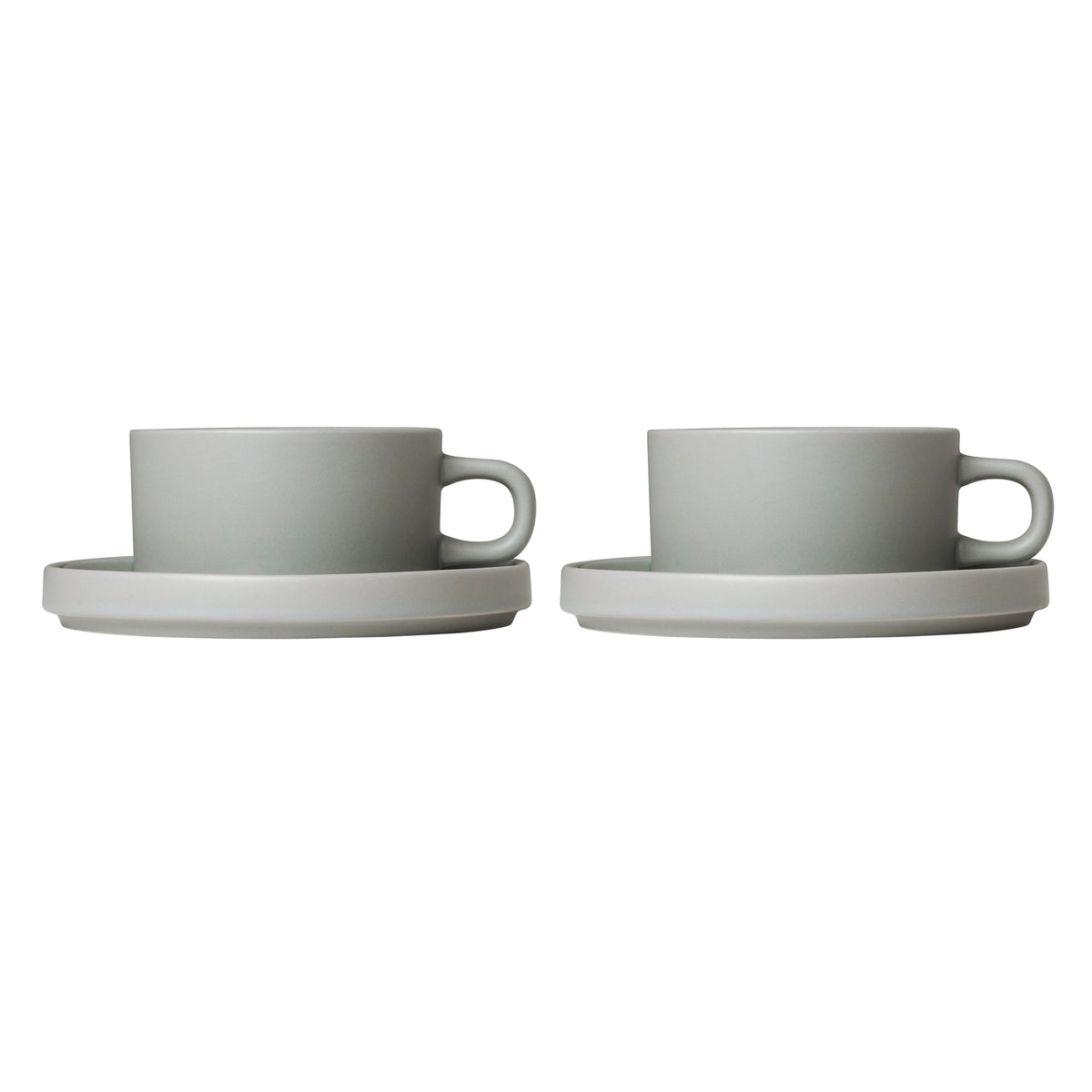 Blomus - Pilar Teetasse mit Untertasse | mirage grau