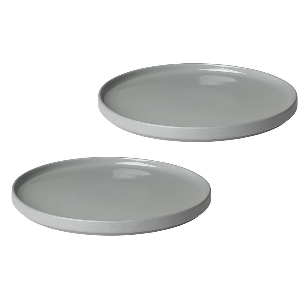 Blomus - Pilar Teller Set | flacher Teller / mirage grau