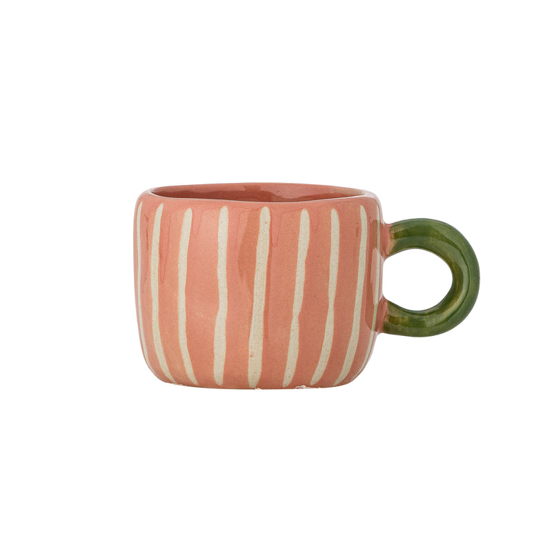 Bloomingville - Nini Tasse | Streifen / einzeln / rose
