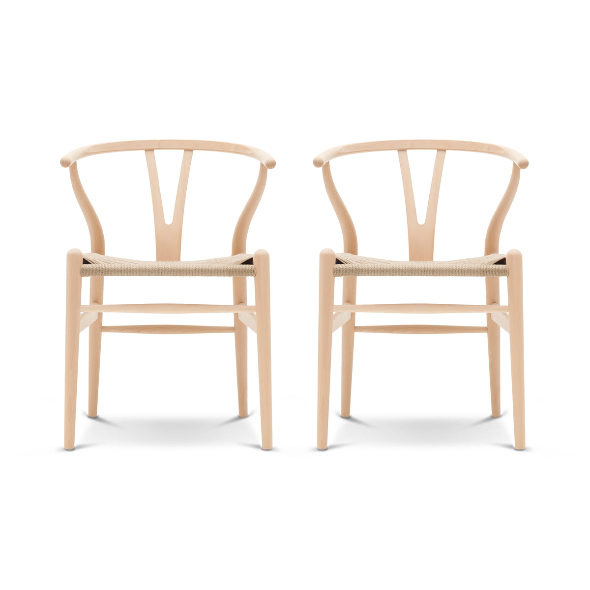 Carl Hansen - CH24 Wishbone Chair Set | 2er-Set / Buche geseift