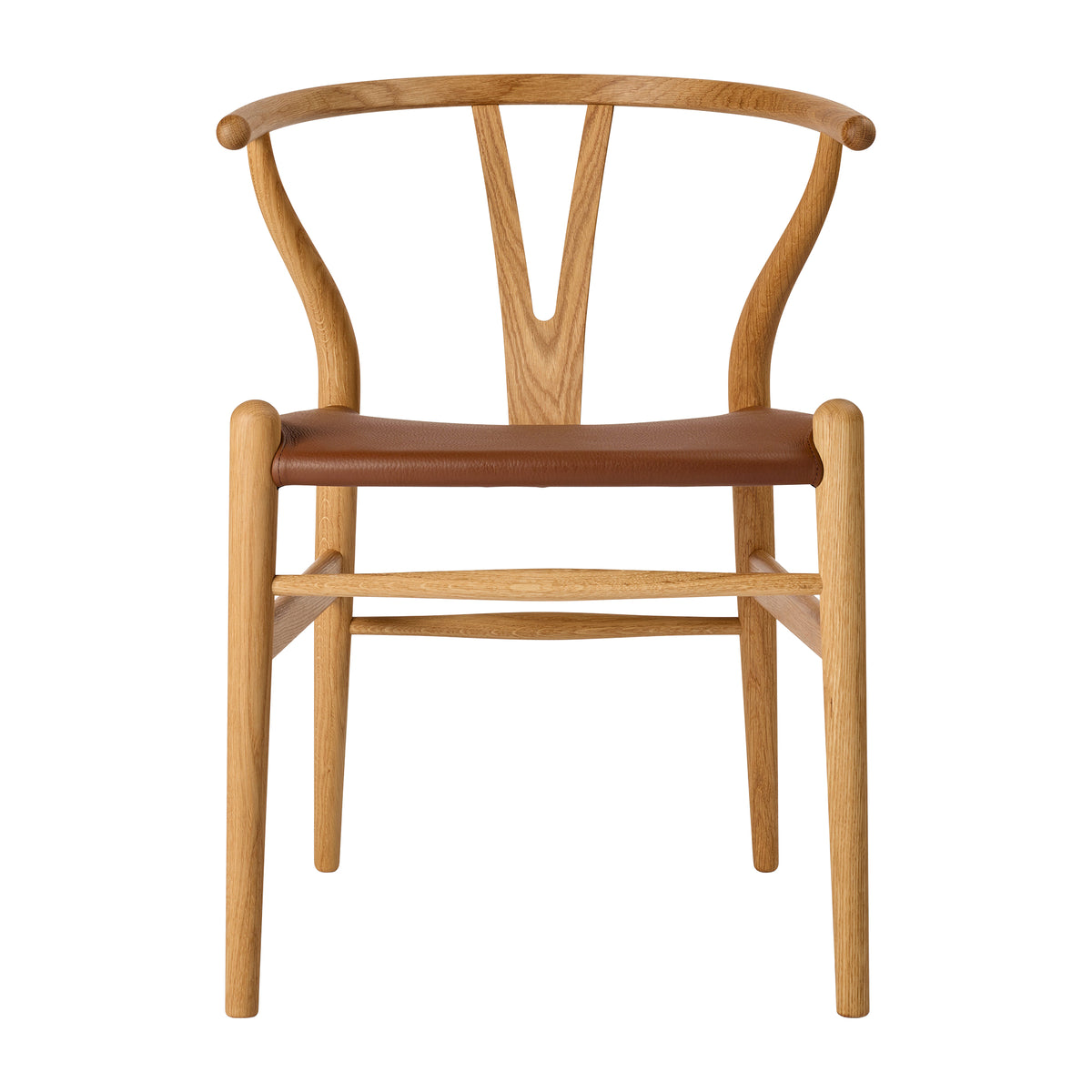 Carl Hansen - CH24P Wishbone Chair | Leder (Loke 7060) / Eiche geölt