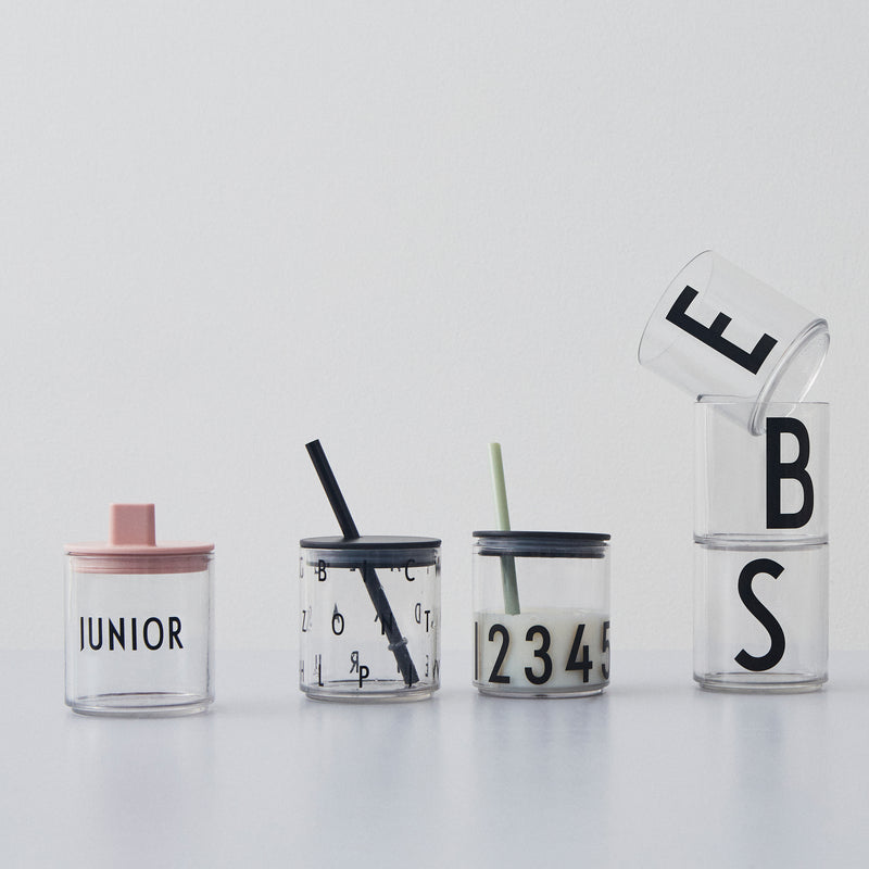Design Letters - Trinkhalm und Deckel zu AJ Kids Personal Trinkglas