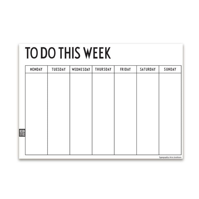 Weekly Panner Layout A4 Weekly Planner by Design Letters | Connox Shop