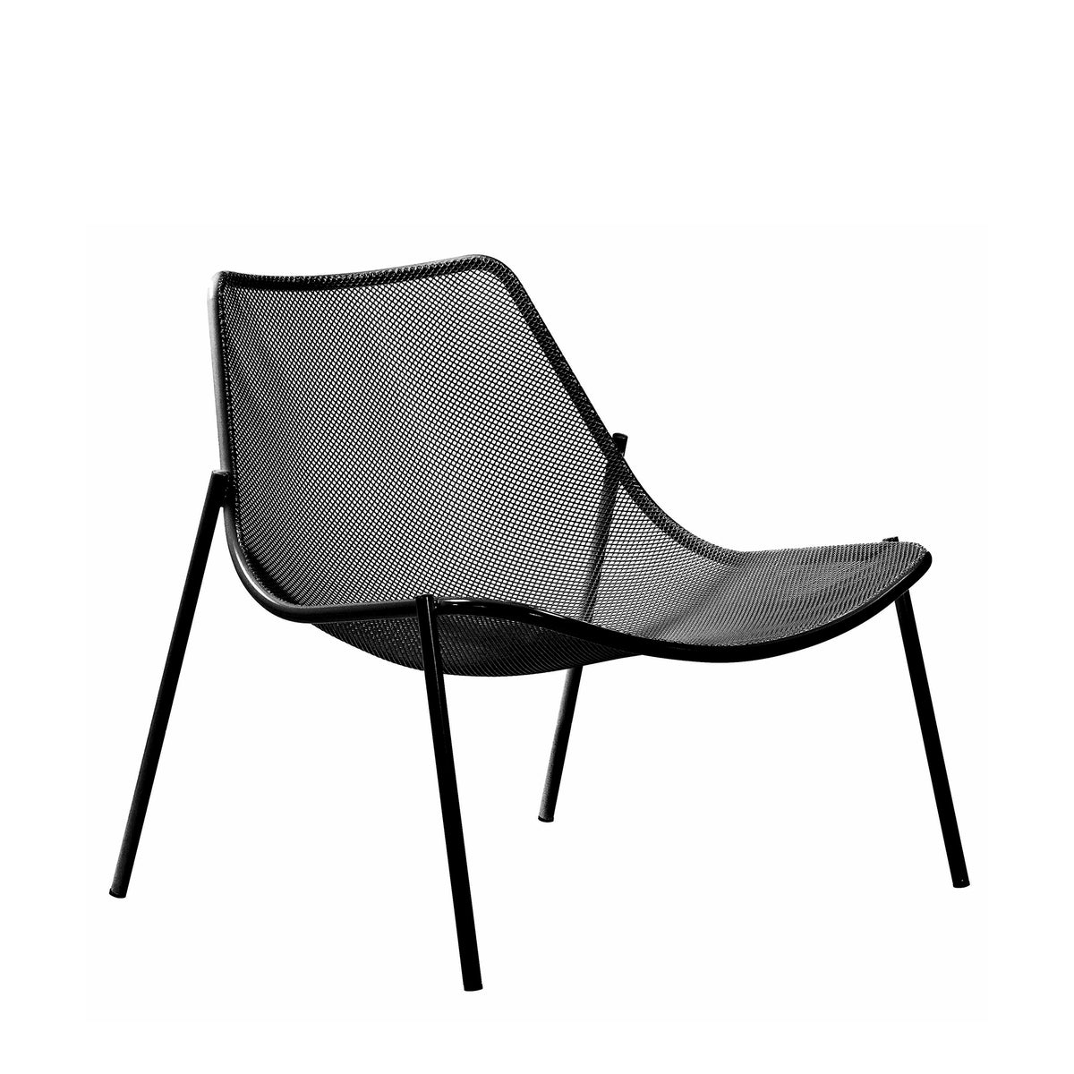 Emu - Round Lounge Chair | schwarz