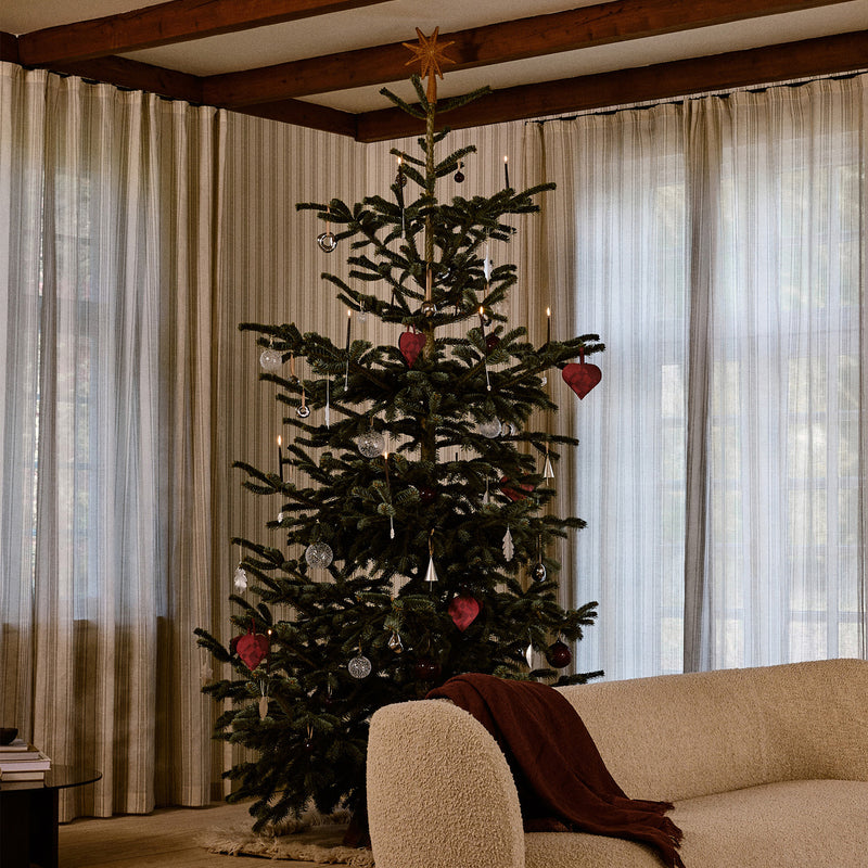 Ferm Living - Flurry Weihnachtskugel, Glas (3er-Set)
