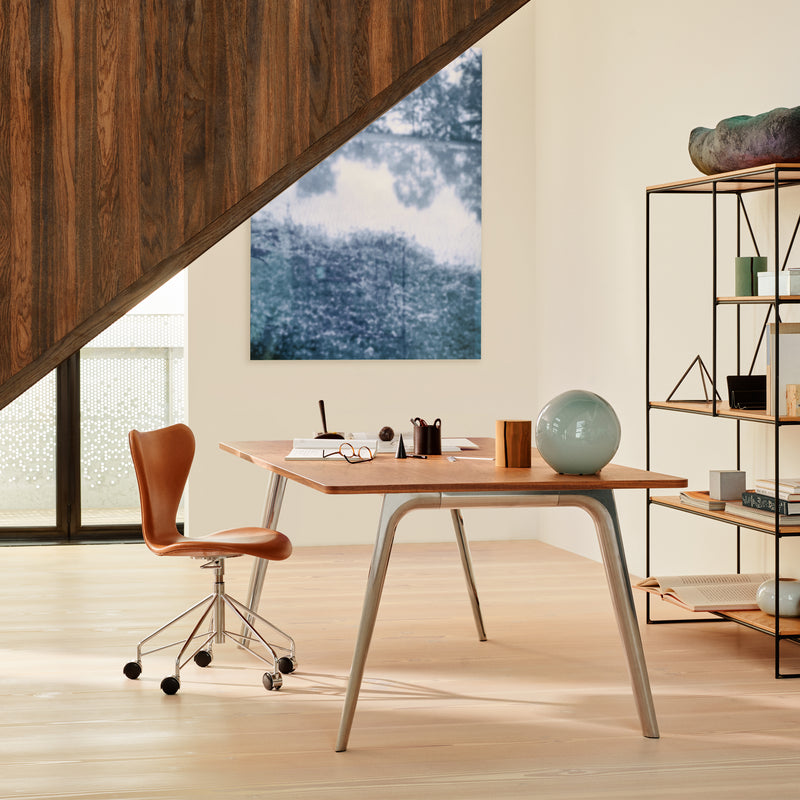 Fritz Hansen - Serie 7 Bürostuhl Leder